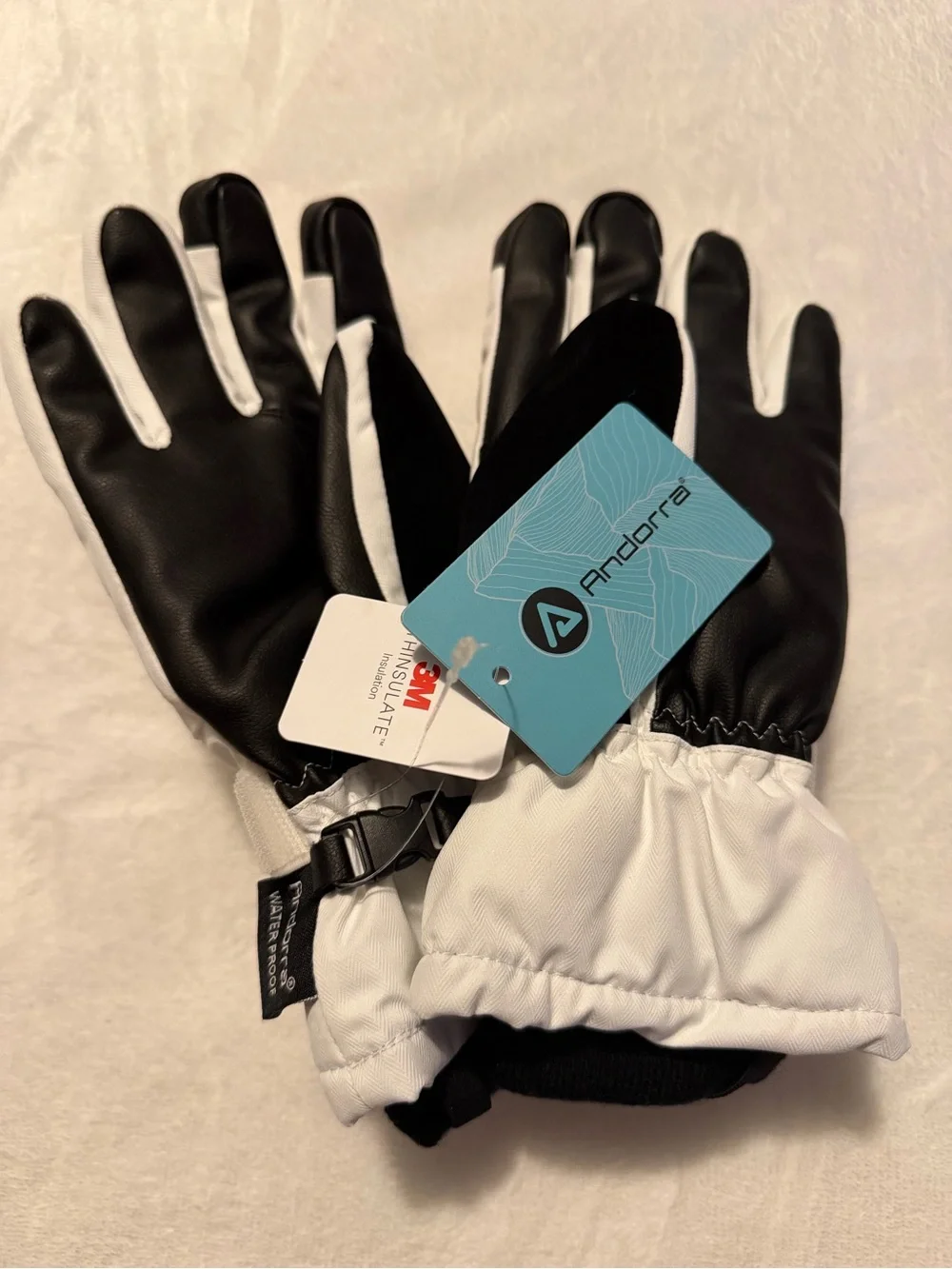 ANDORRA Women's Waterproof Touchscreen Ski Gloves Size Small NWT